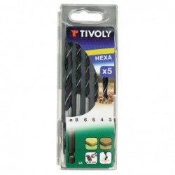 Set di 5 punte per legno Ø...